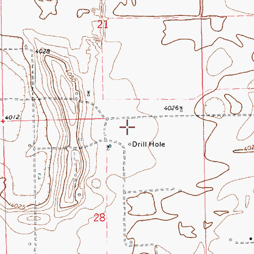 Topographic Map of 12629 Water Well, NM