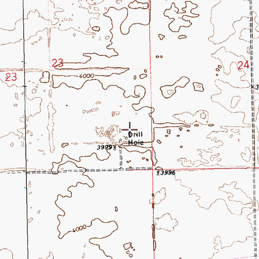 Topographic Map of 12627 Water Well, NM
