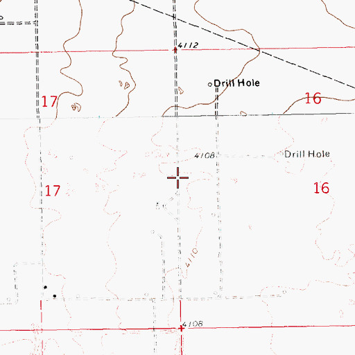 Topographic Map of 12607 Water Well, NM