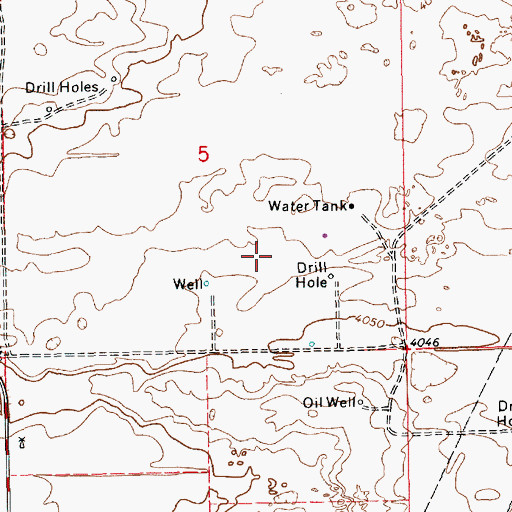 Topographic Map of 12614 Water Well, NM