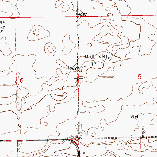 Topographic Map of 12616 Water Well, NM