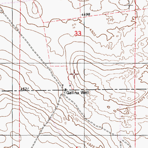 Topographic Map of 06213 Water Well, NM