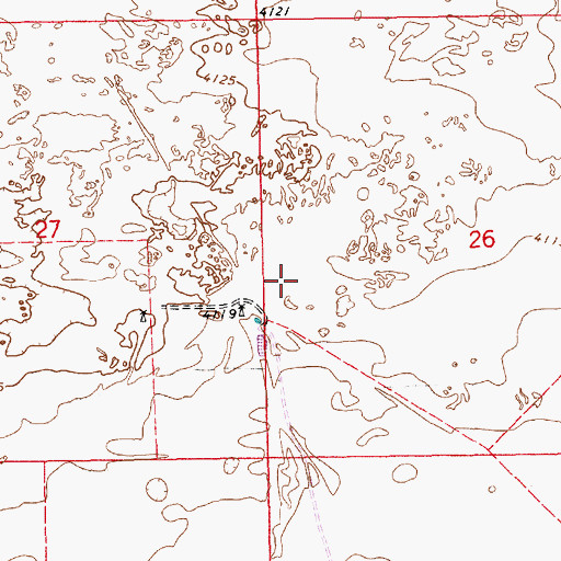 Topographic Map of 12566 Water Well, NM