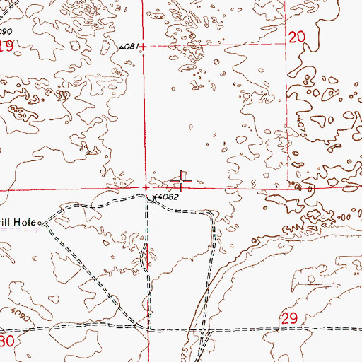 Topographic Map of 12581 Water Well, NM