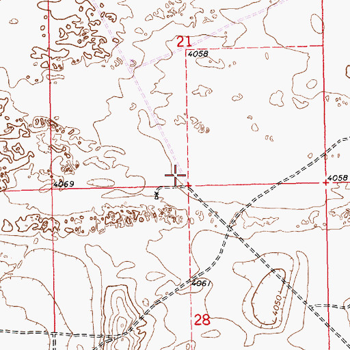 Topographic Map of 12580 Water Well, NM