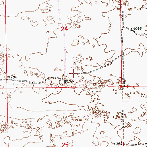 Topographic Map of 12565 Water Well, NM