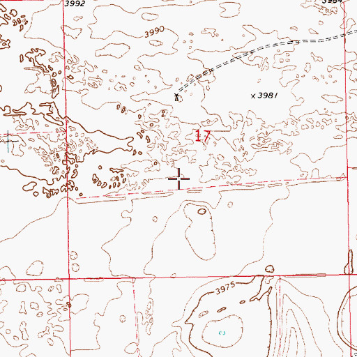 Topographic Map of 11536 Water Well, NM