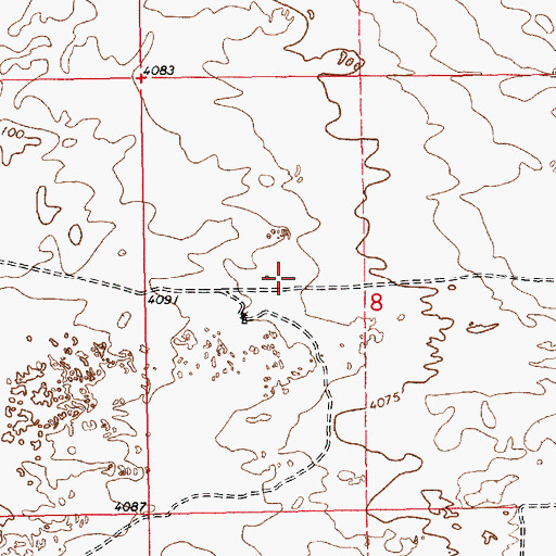 Topographic Map of 12569 Water Well, NM