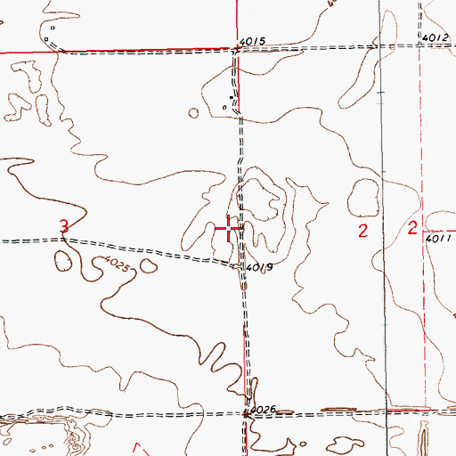 Topographic Map of 11525 Water Well, NM