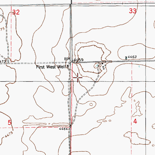 Topographic Map of 06205 Water Well, NM