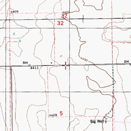 Topographic Map of 06186 Water Well, NM