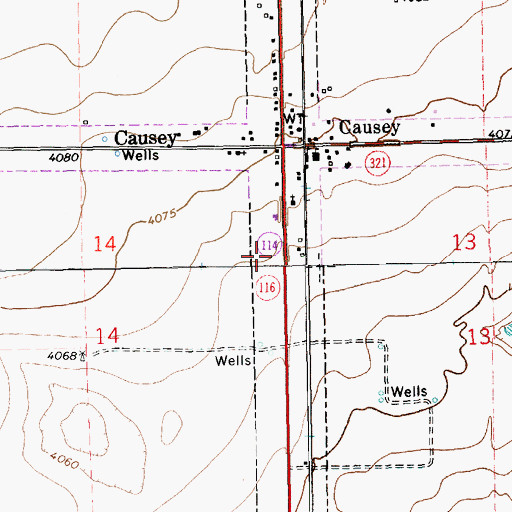 Topographic Map of 11298 Water Well, NM