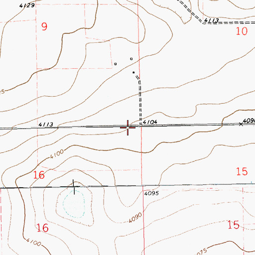 Topographic Map of 11293 Water Well, NM