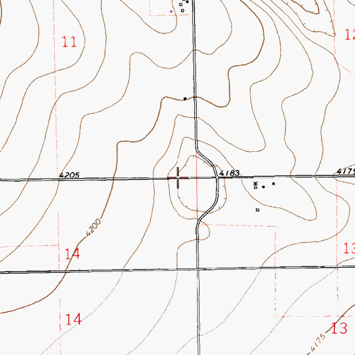 Topographic Map of 11243 Water Well, NM