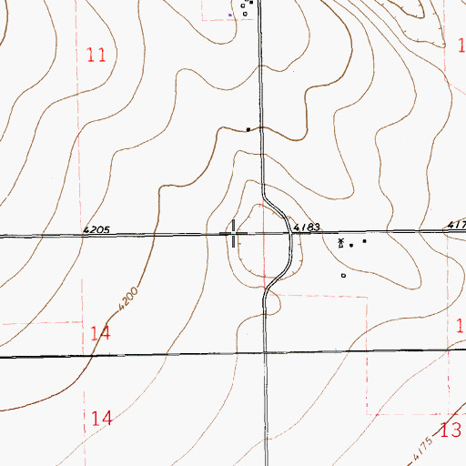 Topographic Map of 11244 Water Well, NM