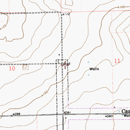 Topographic Map of 10141 Water Well, NM
