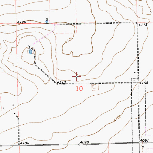 Topographic Map of 10140 Water Well, NM