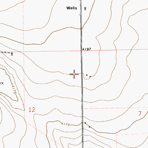 Topographic Map of 11232 Water Well, NM