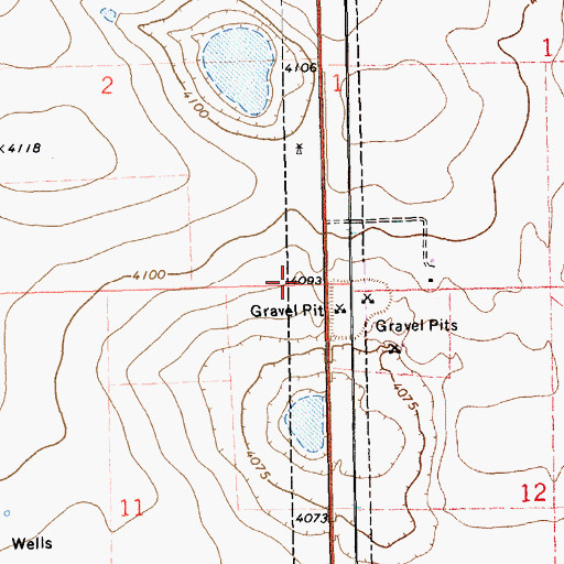 Topographic Map of 11286 Water Well, NM