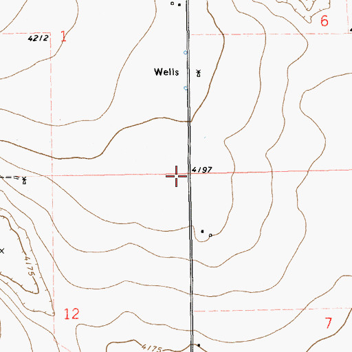 Topographic Map of 11231 Water Well, NM
