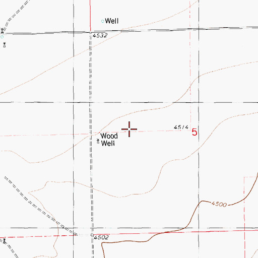 Topographic Map of 06119 Water Well, NM