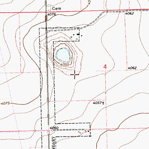 Topographic Map of 11337 Water Well, NM