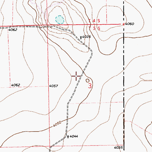 Topographic Map of 11335 Water Well, NM
