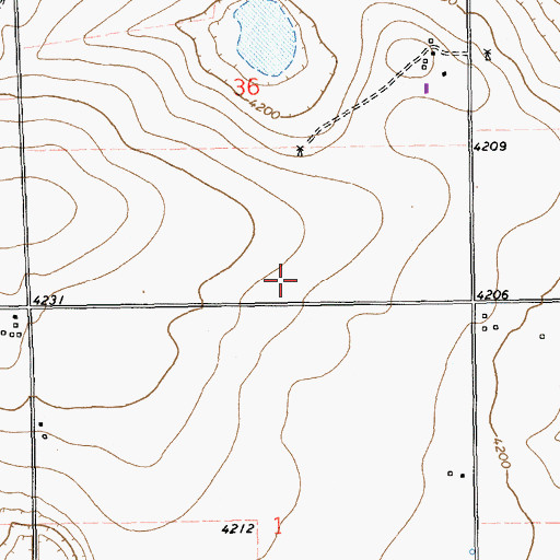 Topographic Map of 11139 Water Well, NM