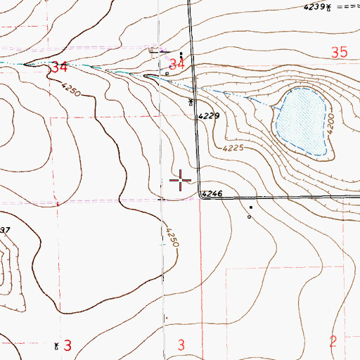 Topographic Map of 11137 Water Well, NM