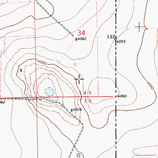 Topographic Map of 11197 Water Well, NM