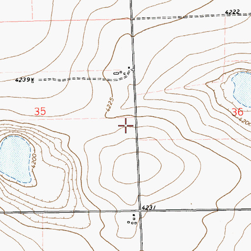 Topographic Map of 11138 Water Well, NM
