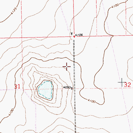 Topographic Map of 11192 Water Well, NM