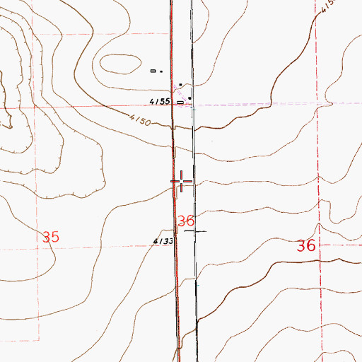 Topographic Map of 11165 Water Well, NM