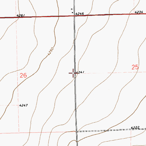 Topographic Map of 11130 Water Well, NM