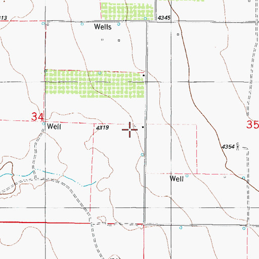 Topographic Map of 10131 Water Well, NM