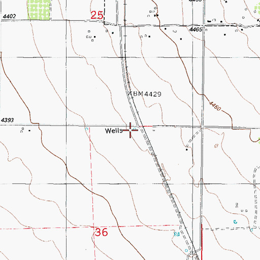 Topographic Map of 10294 Water Well, NM