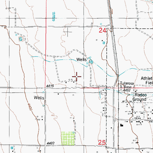 Topographic Map of 10018 Water Well, NM