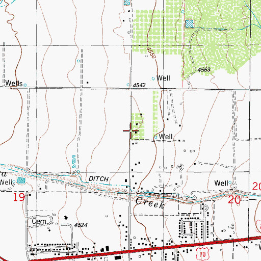 Topographic Map of 10138 Water Well, NM