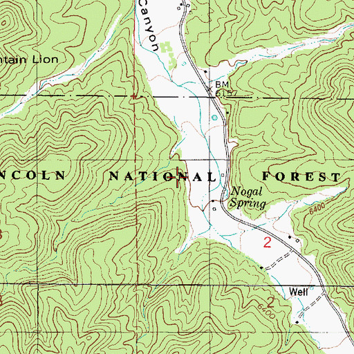 Topographic Map of 10144 Water Well, NM