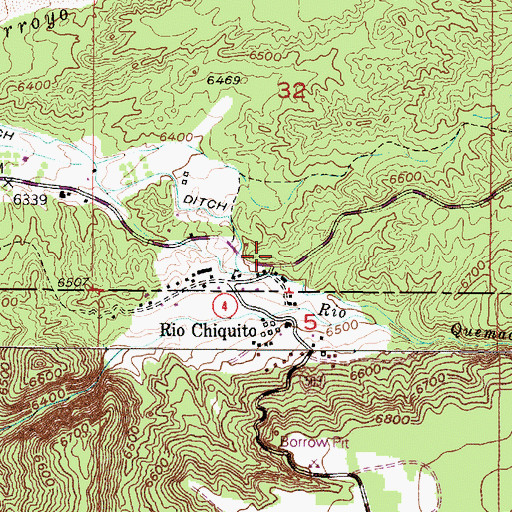 Topographic Map of RG-16328 Water Well, NM