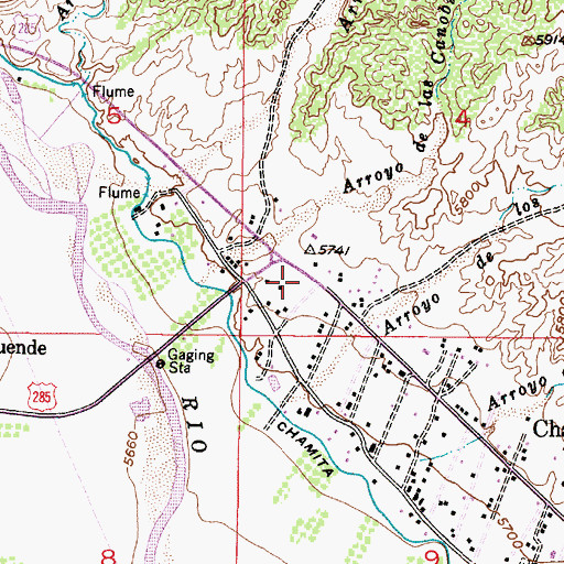 Topographic Map of RG-7871 Water Well, NM