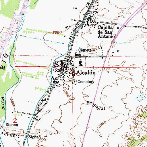 Topographic Map of RG-30979 Water Well, NM