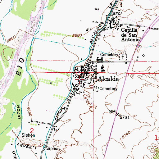 Topographic Map of 10039 Water Well, NM