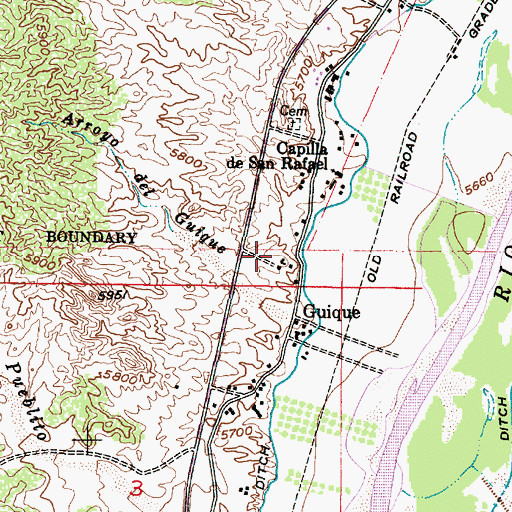 Topographic Map of RG-6448 Water Well, NM