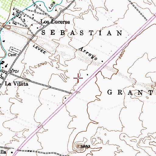 Topographic Map of RG-19465 Water Well, NM