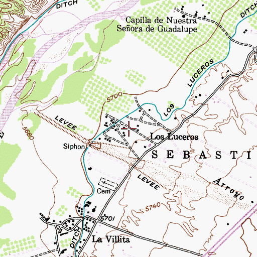 Topographic Map of RG-19335 Water Well, NM