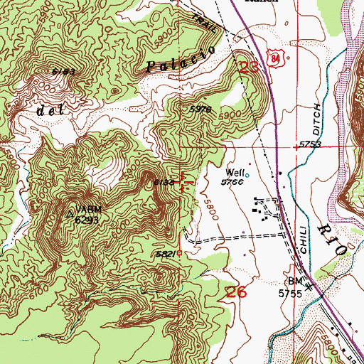 Topographic Map of RG-26149 Water Well, NM