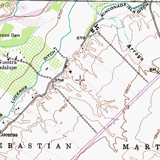 Topographic Map of RG-1749 Water Well, NM
