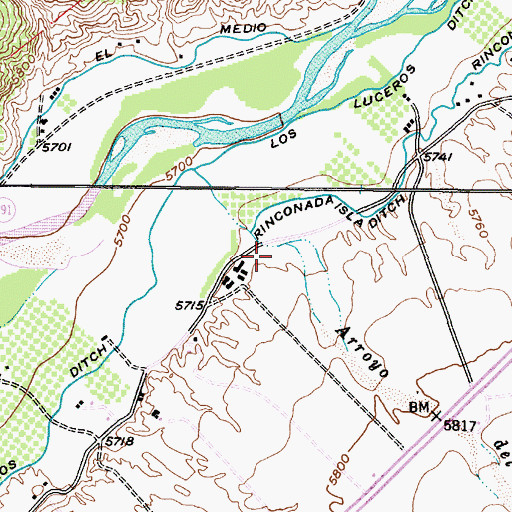 Topographic Map of RG-4949 Water Well, NM