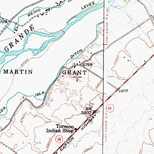 Topographic Map of RG-19887 Water Well, NM
